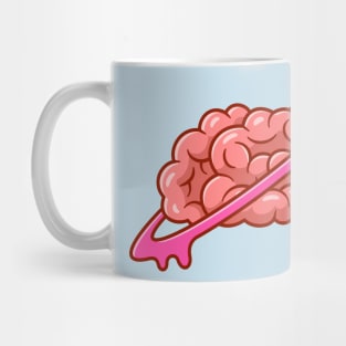 Brain Planet Cartoon Mug